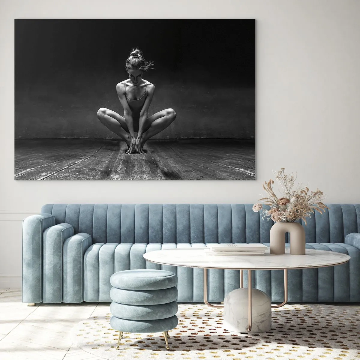 Quadro em vidro - A energia da dança - 120x80 cm