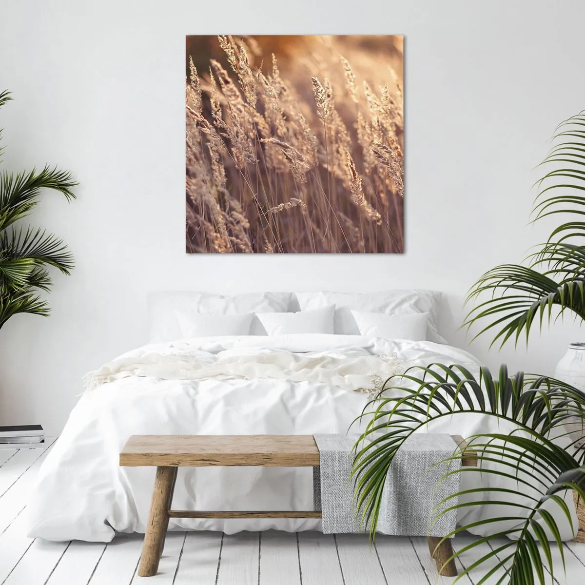 Quadro em tela - Pronto para receber o outono - 70x70 cm