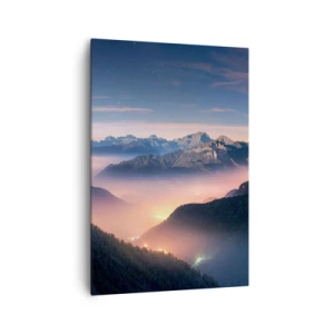 Quadro em tela - Luz nos vales - 70x100 cm