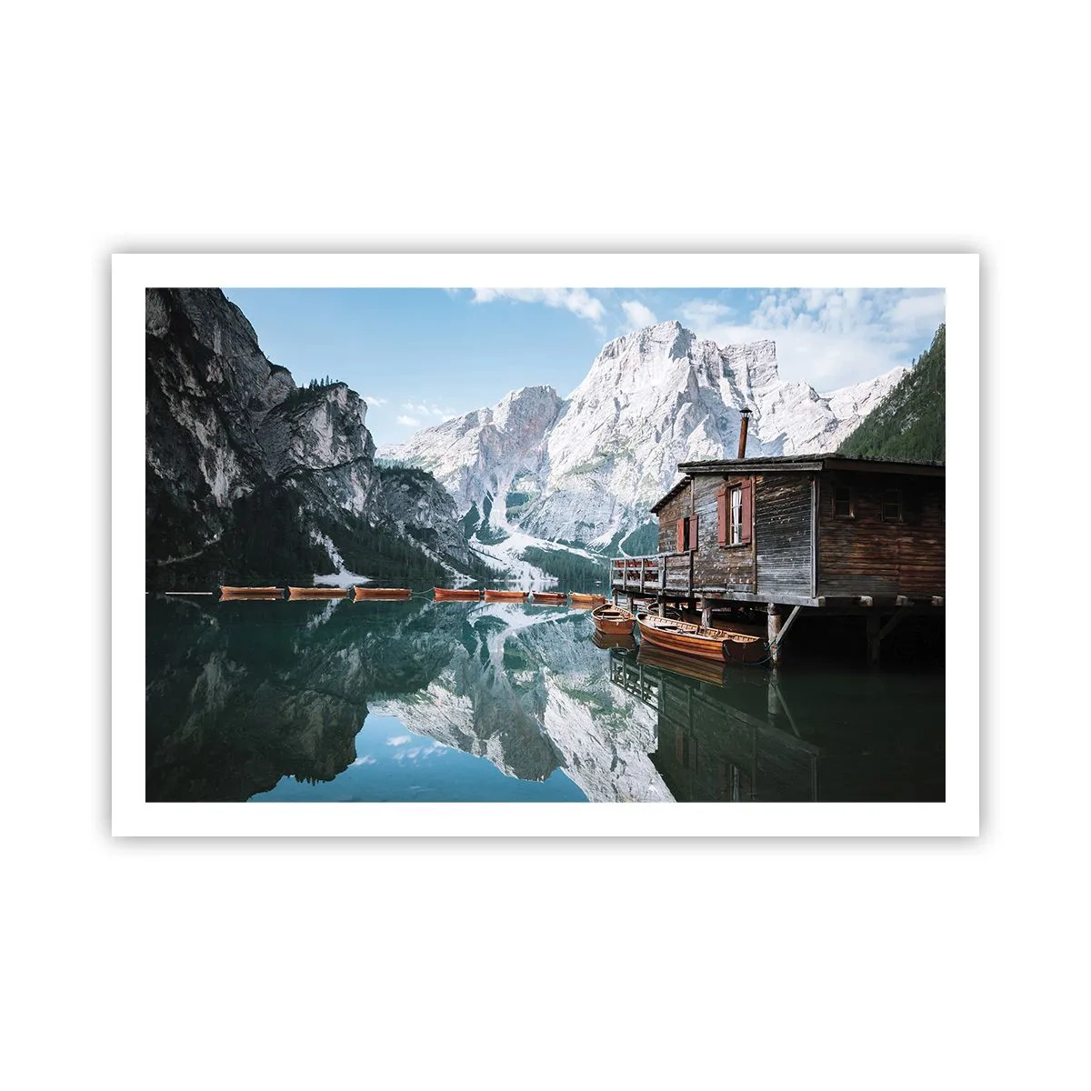 Pôster - Manhã cristalina nas montanhas - 91x61 cm