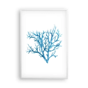 Pôster em moldura branca - Filigrana náutica - 61x91 cm