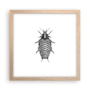 Pôster com moldura de carvalho claro - Que exemplo! - 30x30 cm