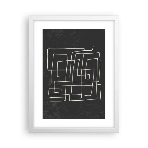 Pôster em moldura branca - Não é tão simples - 30x40 cm