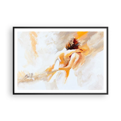 Pôster com moldura preta - No céu da proximidade - 100x70 cm