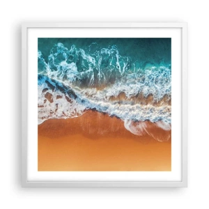 Pôster em moldura branca - Sempre em par - 50x50 cm