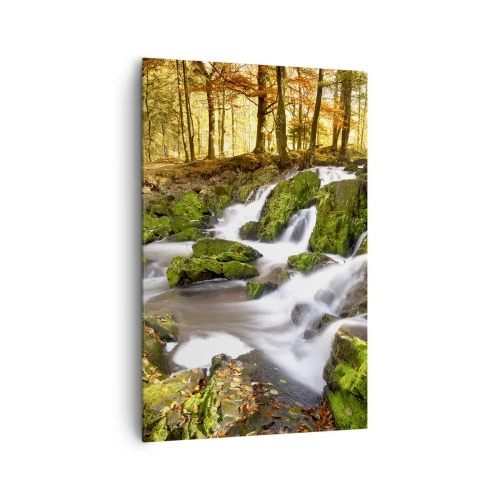 Quadro em tela - Pela floresta de outono - 80x120 cm