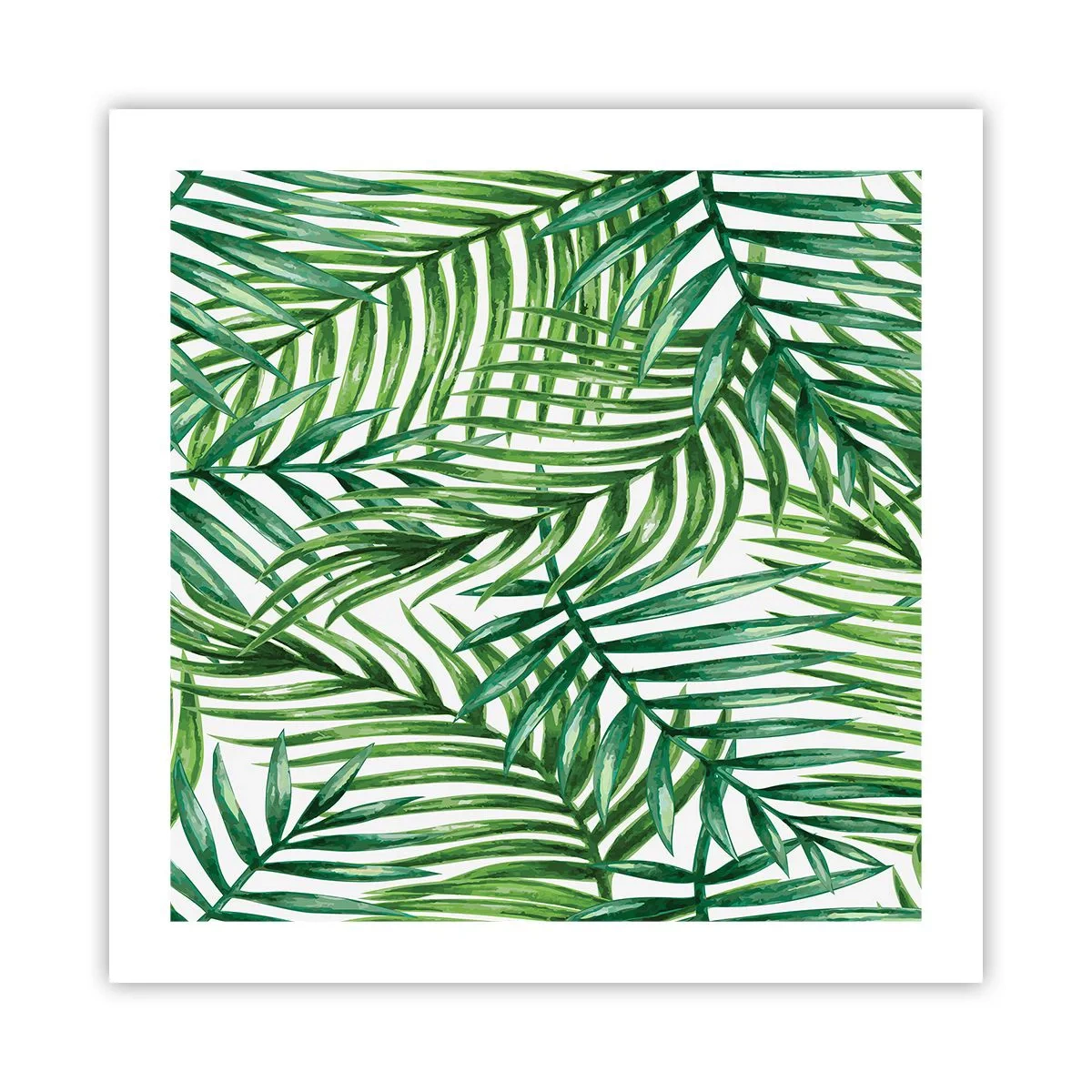 Pôster - Sob as folhas verdes - 50x50 cm