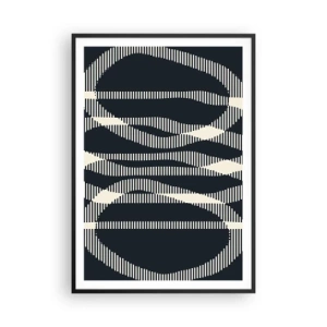 Pôster com moldura preta - Uma tentativa de quebrar a escuridão - 70x100 cm