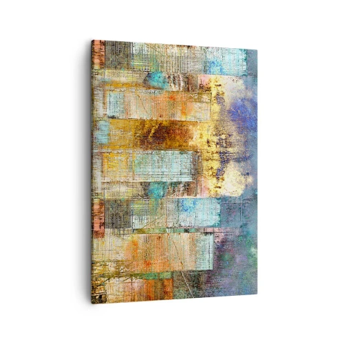 Quadro em tela - Uma metrópole ensolarada - 50x70 cm