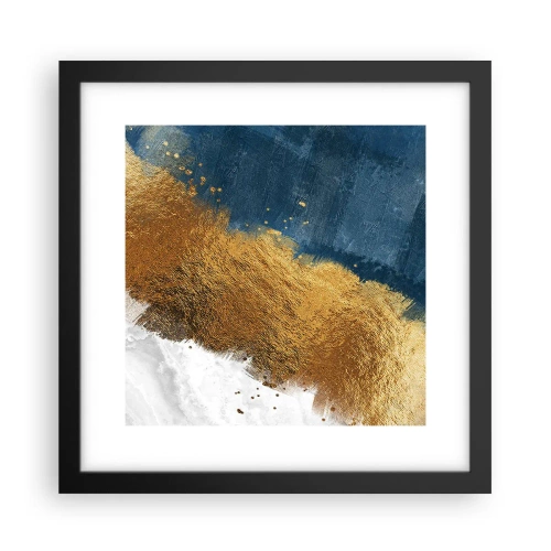 Pôster com moldura preta - As cores do verão - 30x30 cm