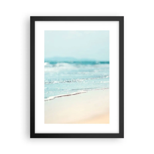 Pôster com moldura preta - Calor e ruído - 30x40 cm