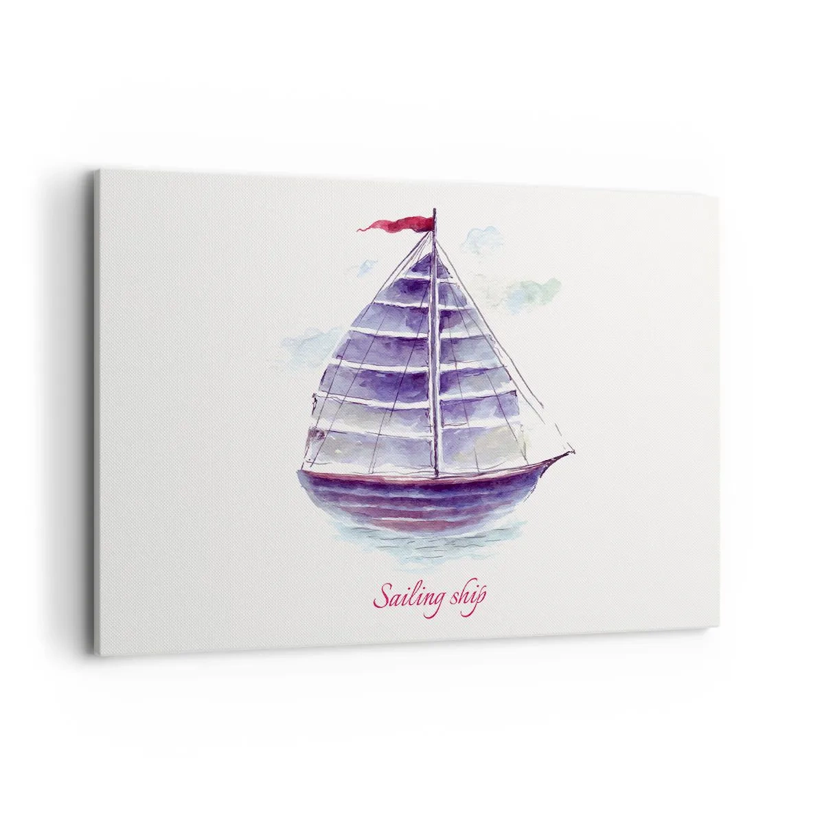 Quadro em tela - Cheio de velas e águas calmas - 120x80 cm