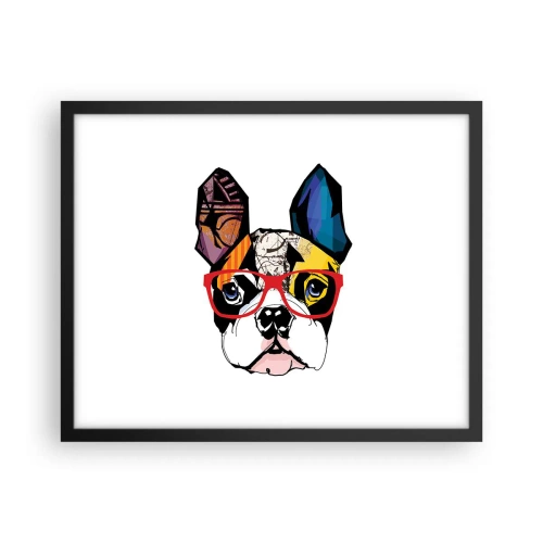Pôster com moldura preta - Intelectual - 50x40 cm