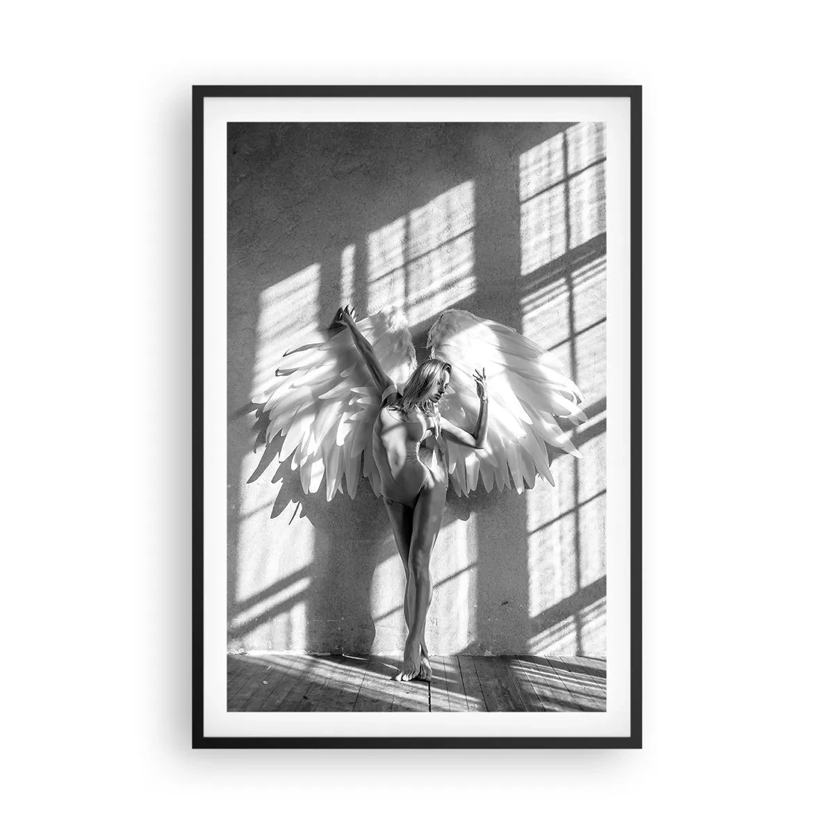 Pôster com moldura preta - Direto do céu - 61x91 cm