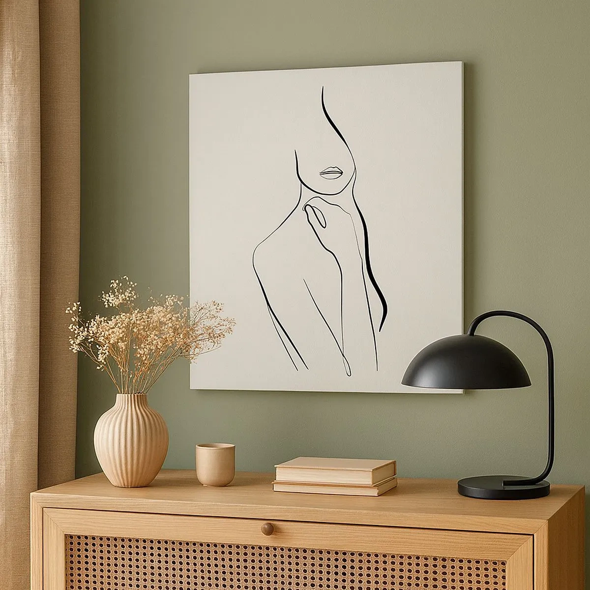 Quadro em tela - Uma onda de melancolia - 30x30 cm