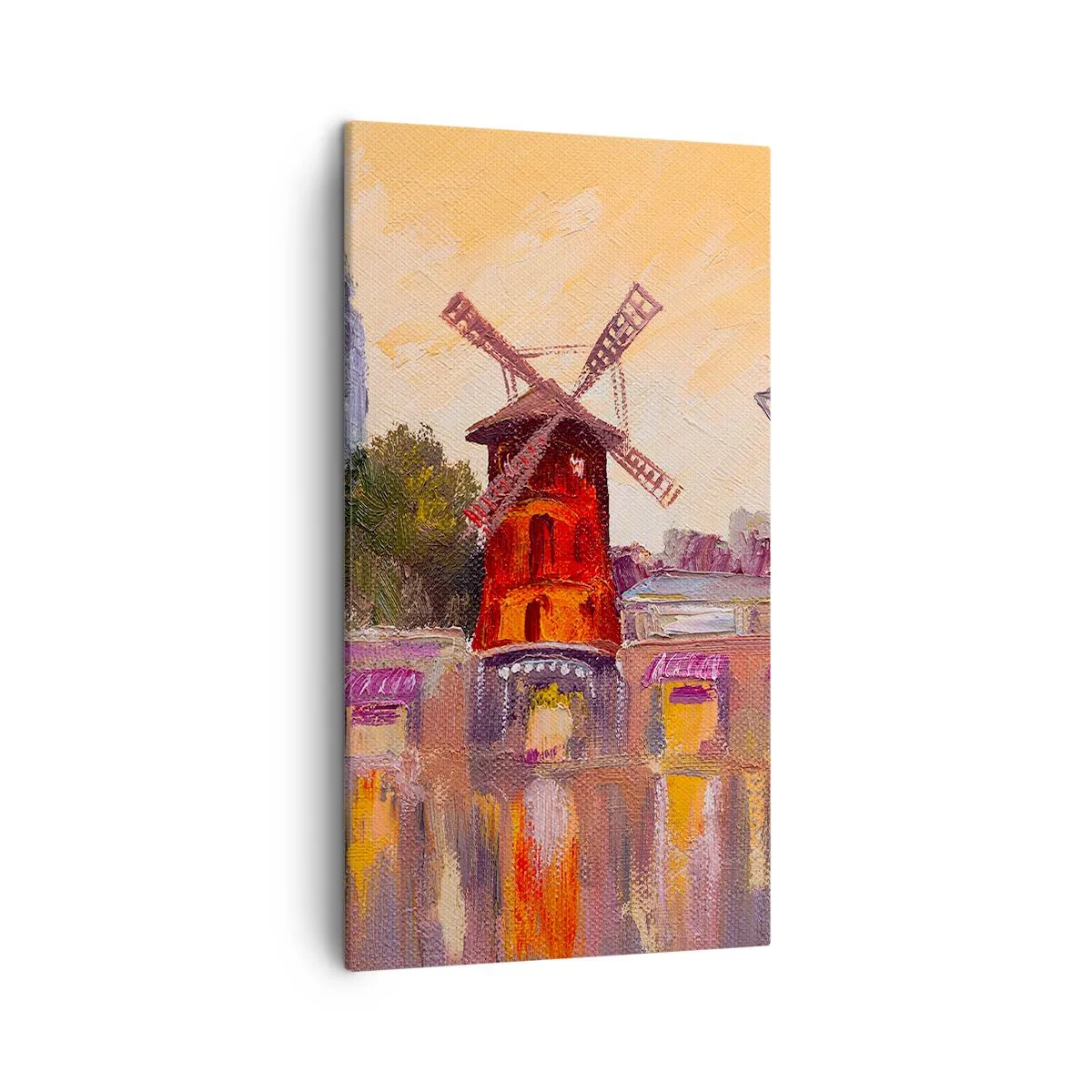Quadro em tela - Ícones parisienses – Moulin Rouge - 45x80 cm