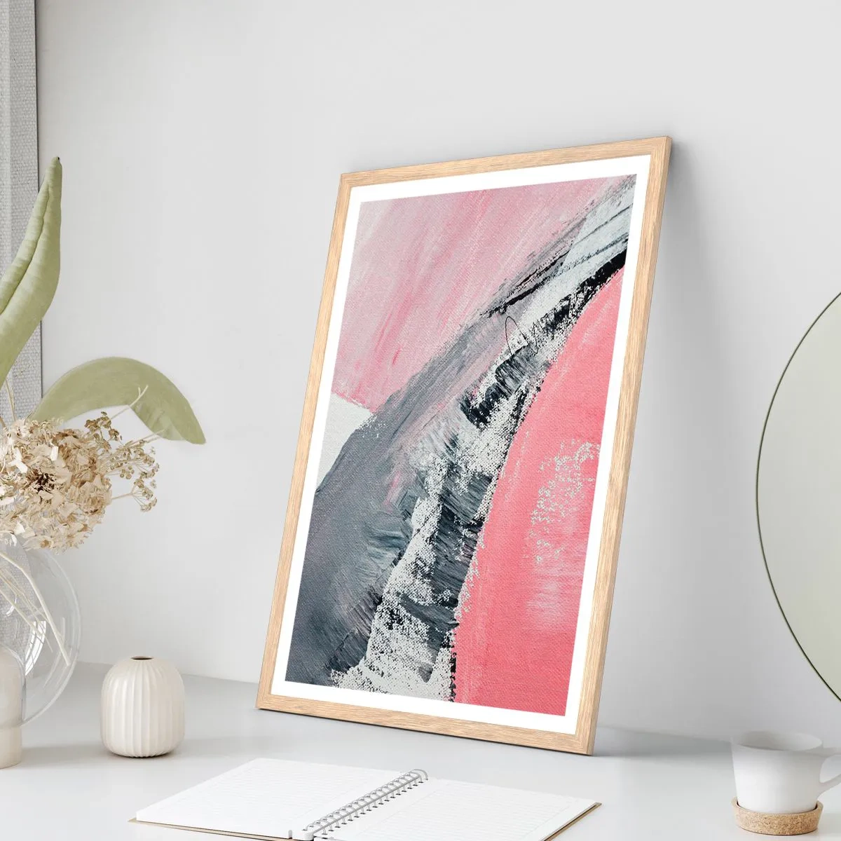 Pôster com moldura de carvalho claro - Composição à medida - 70x100 cm