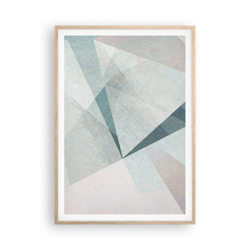 Pôster com moldura de carvalho claro - Calmo, embora dinâmico - 70x100 cm