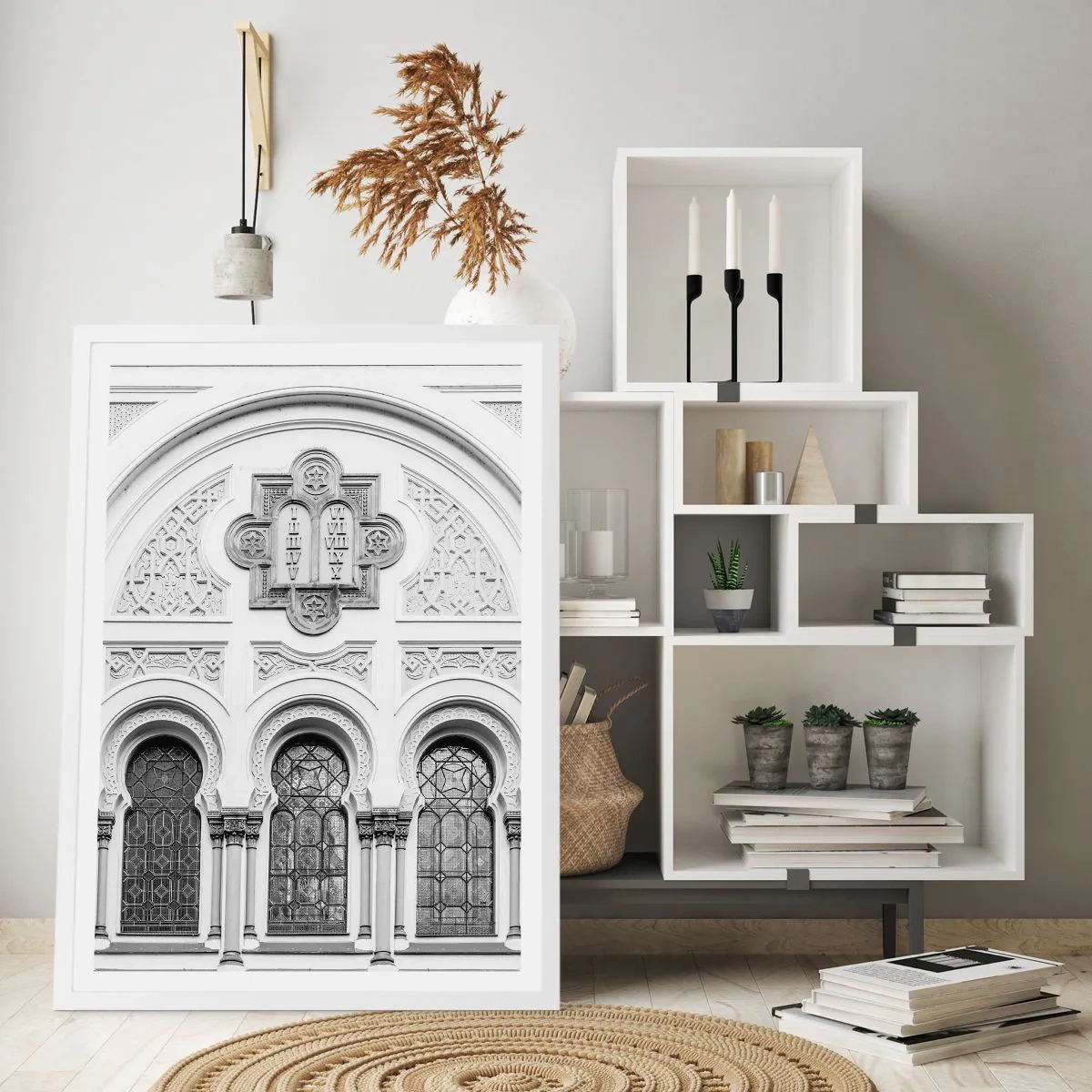 Pôster em moldura branca - Na fronteira das culturas - 30x40 cm