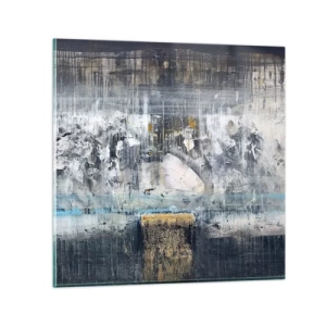 Quadro em vidro - Pelo gelo ou pelo torrão de terra - 50x50 cm