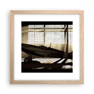 Pôster com moldura de carvalho claro - Descanso do guerreiro - 30x30 cm