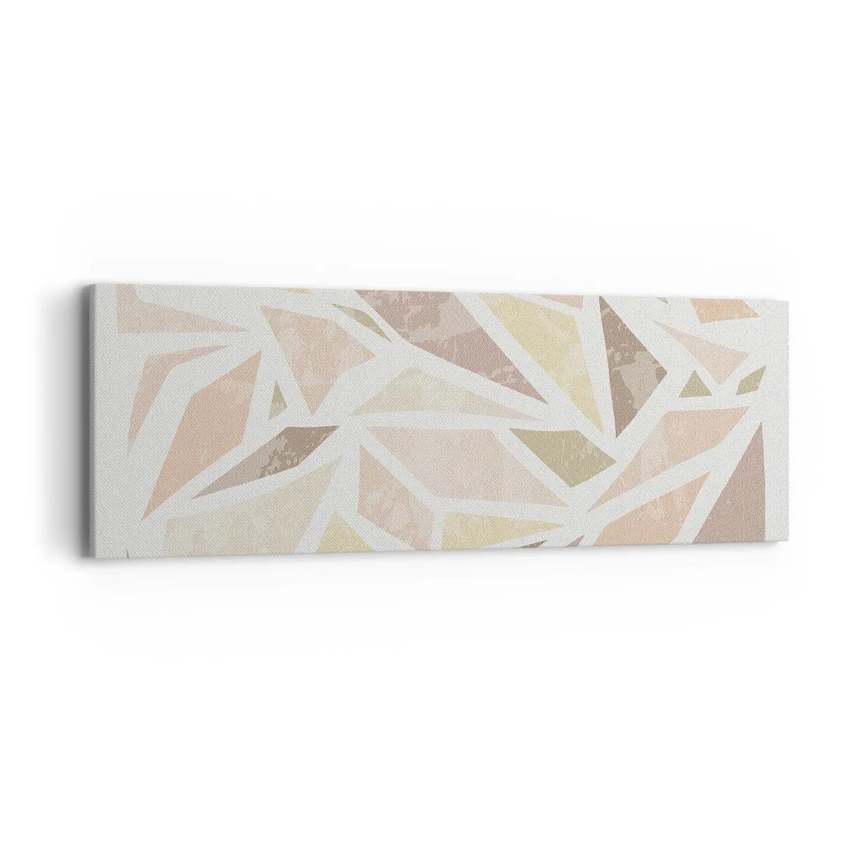 Quadro em tela - Composição de vitral - 90x30 cm