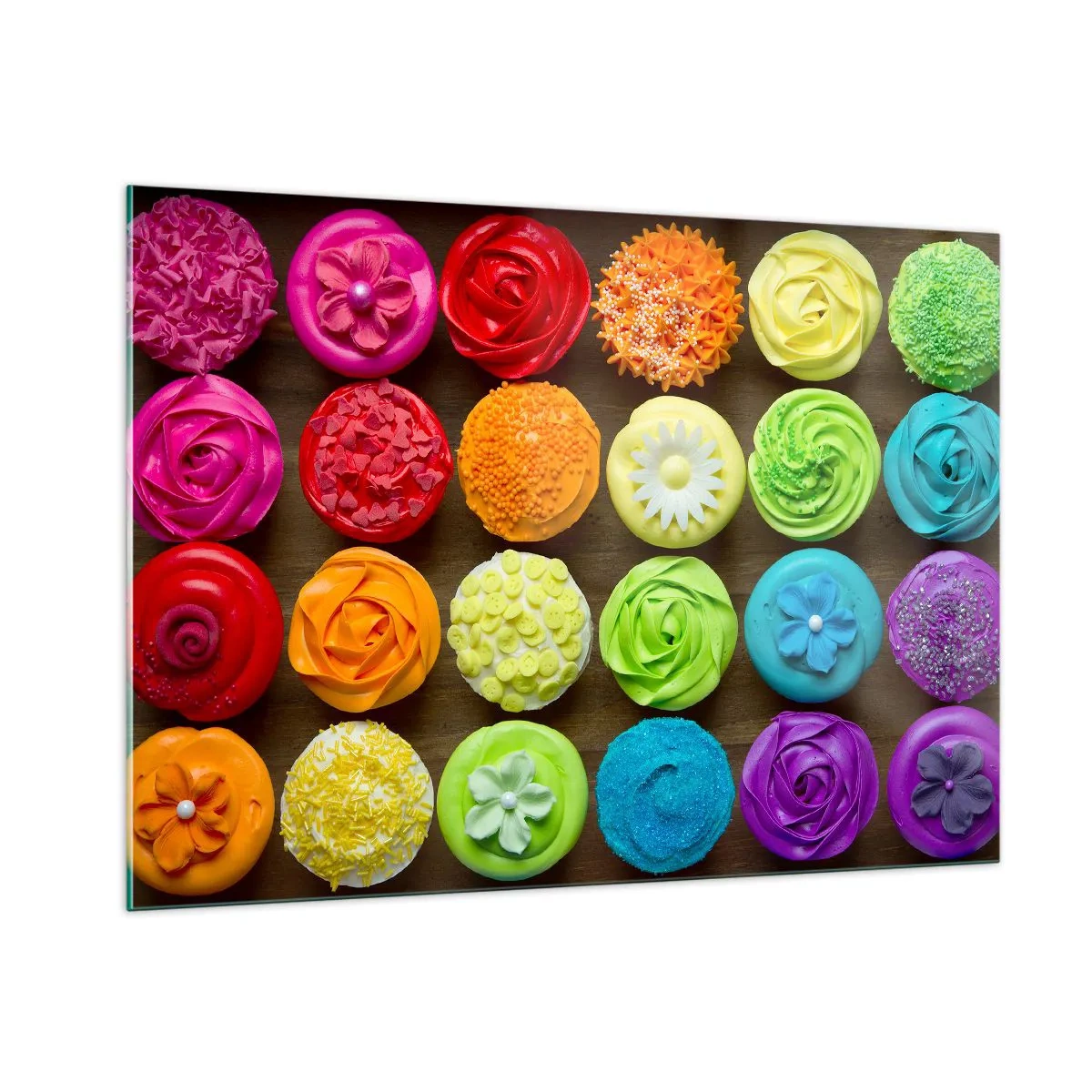 Quadro em vidro - Todos diferentes - todos deliciosos - 100x70 cm