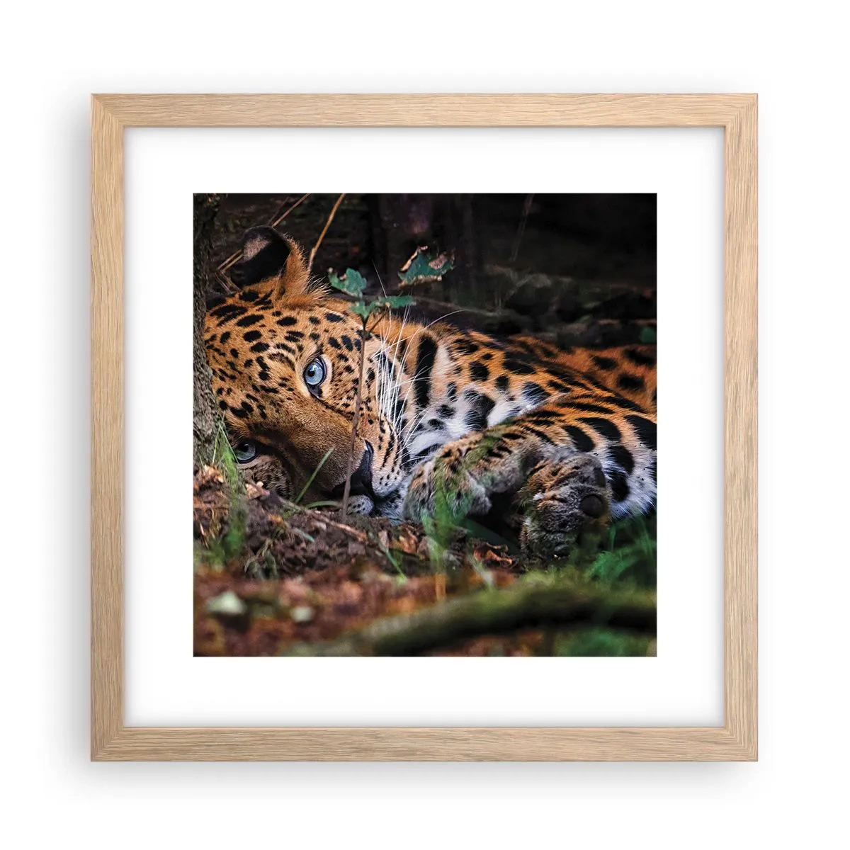 Pôster com moldura de carvalho claro - Confie em mim - 30x30 cm