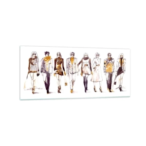 Quadro em vidro - Elegância elegante e casual sem esforço - 120x50 cm