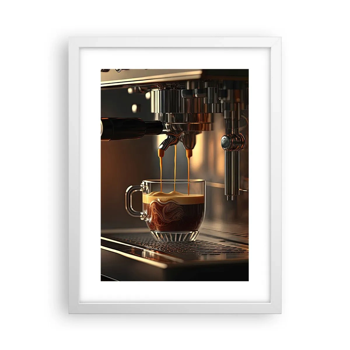 Pôster em moldura branca - Uma mistura sensual - 30x40 cm