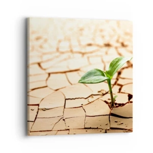 Quadro em tela - A força indomável da vida - 40x40 cm