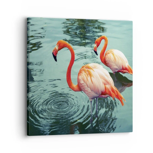 Quadro em tela - Estamos na moda agora - 30x30 cm