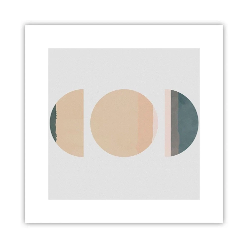 Pôster - Círculo entre círculos - 30x30 cm