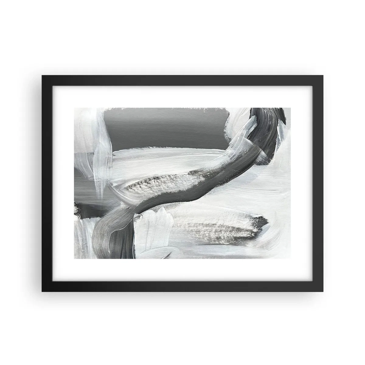 Pôster com moldura preta - Um movimento decisivo - 40x30 cm