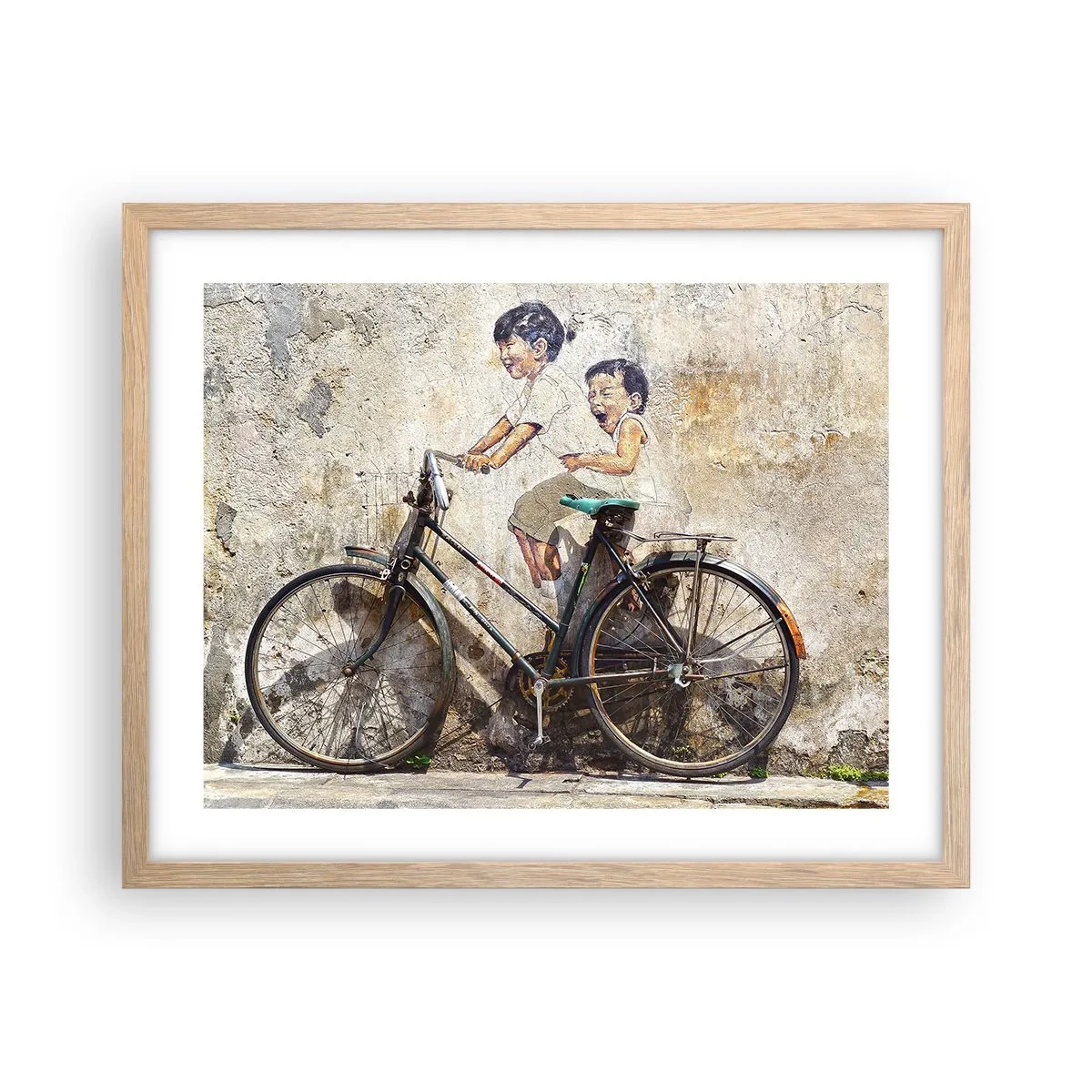 Pôster com moldura de carvalho claro - Verdadeiro ou falso? - 50x40 cm