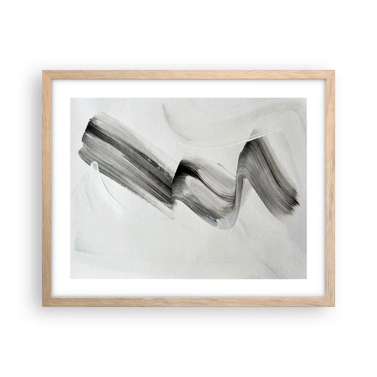 Pôster com moldura de carvalho claro - Casualmente para se divertir - 50x40 cm