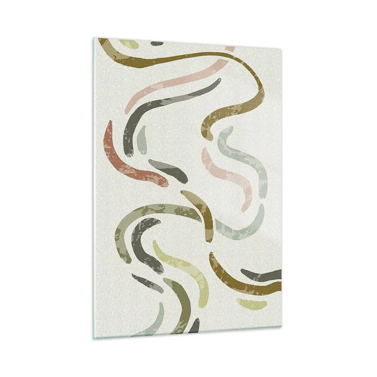 Quadro em vidro - Uma alegre dança de abstração - 50x70 cm