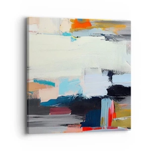 Quadro em tela - Há um método? - 40x40 cm