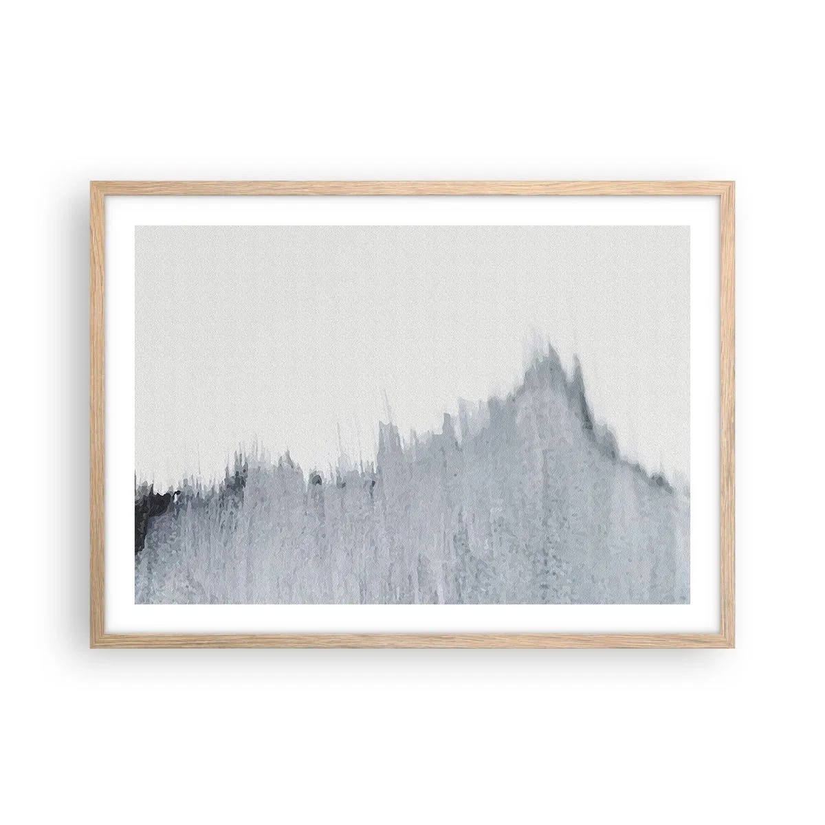 Pôster com moldura de carvalho claro - Um registo misterioso - 70x50 cm