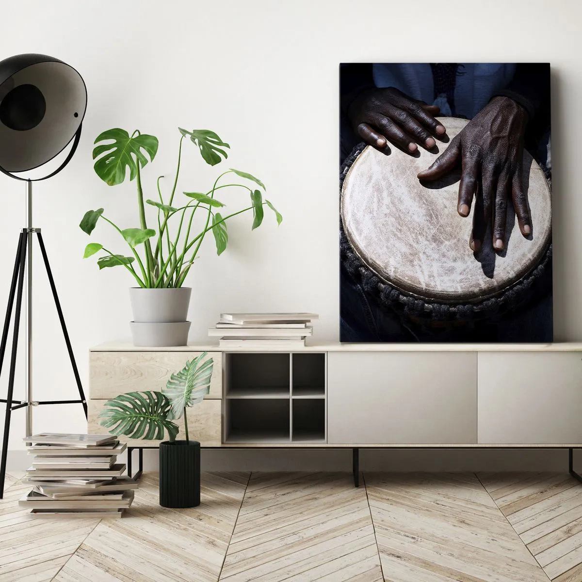 Quadro em tela - Viva no seu próprio ritmo - 50x70 cm