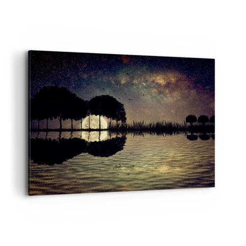 Quadro em tela - Uma noite no Fim do Mundo - 100x70 cm