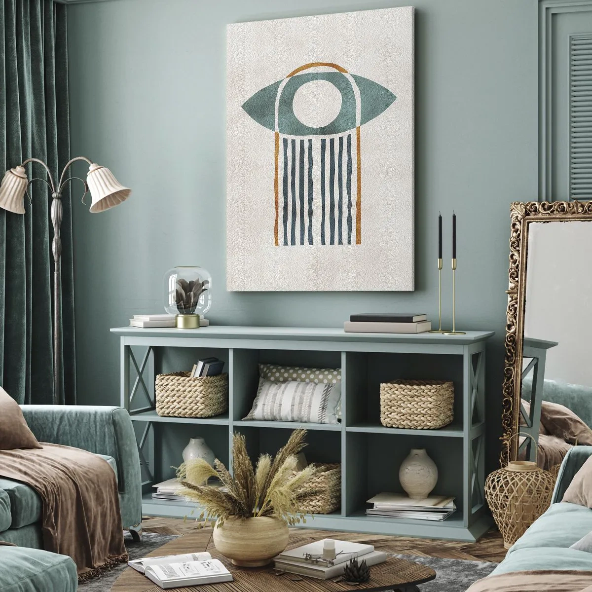 Quadro em tela - Sinais e rituais - 80x120 cm