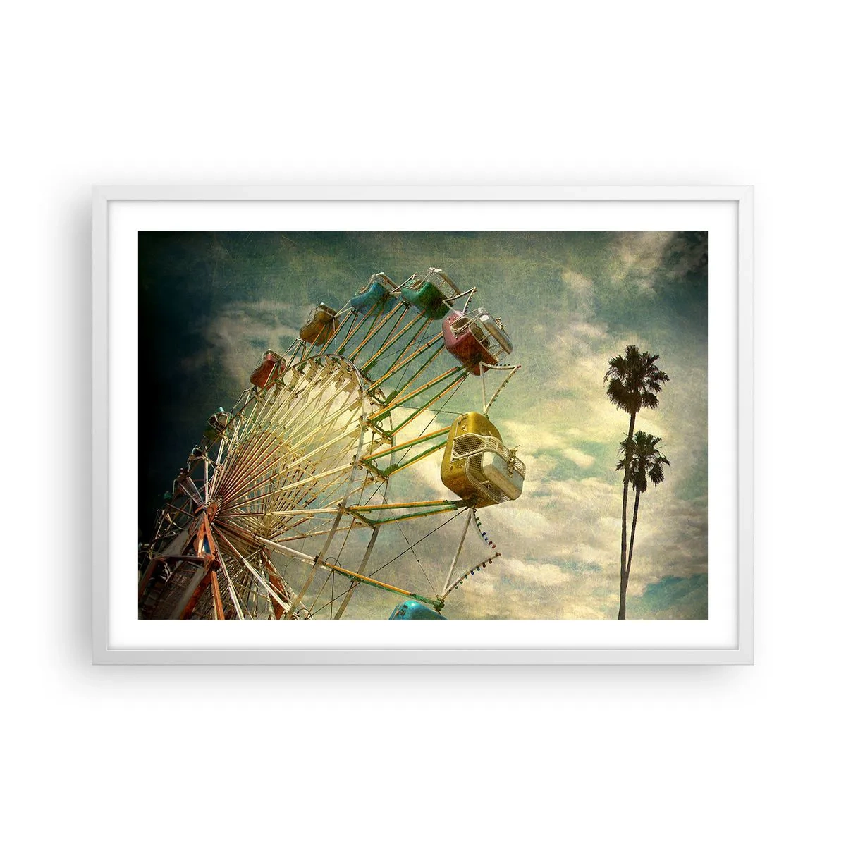 Pôster em moldura branca - Será divertido… - 70x50 cm