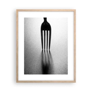Pôster com moldura de carvalho claro - Luz e sombra - 40x50 cm