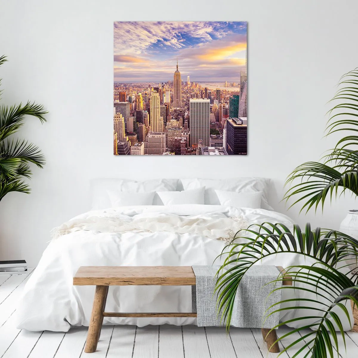 Quadro em tela - Alcançar as nuvens - 70x70 cm