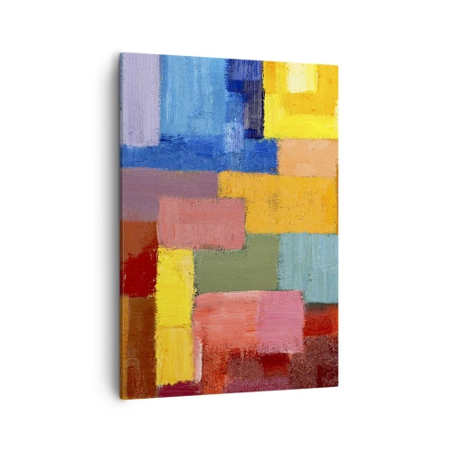 Quadro em tela - Cada um diferente, todos coloridos - 50x70 cm