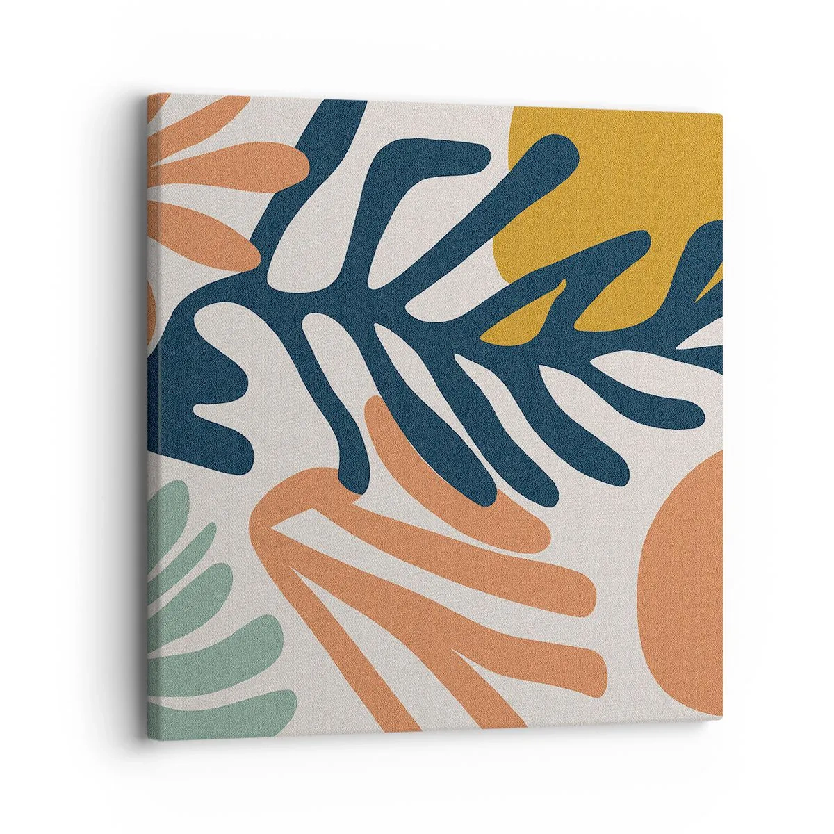 Quadro em tela - Mares de coral - 30x30 cm