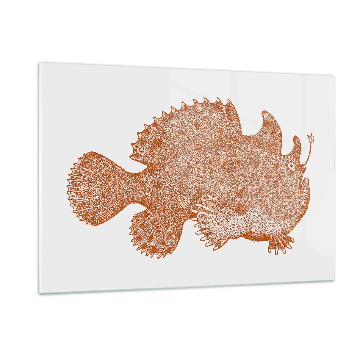 Quadro em vidro - E era um peixe - 120x80 cm