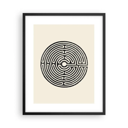 Pôster com moldura preta - Ordem misteriosa - 40x50 cm