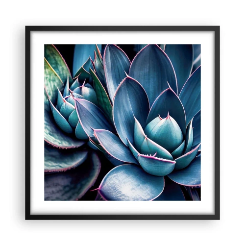 Pôster com moldura preta - Força vital - 50x50 cm